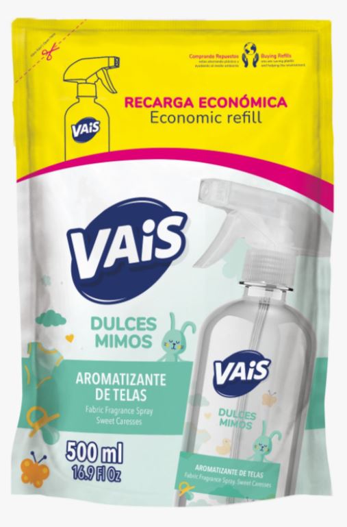 VAIS PERF.P/TELAS DULCES MIMOS X 500 ML D.PACK (8)