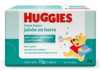 HUGGIES JAB.TOCADOR BARRA EXTRA SUAVE X 75 G.(12)