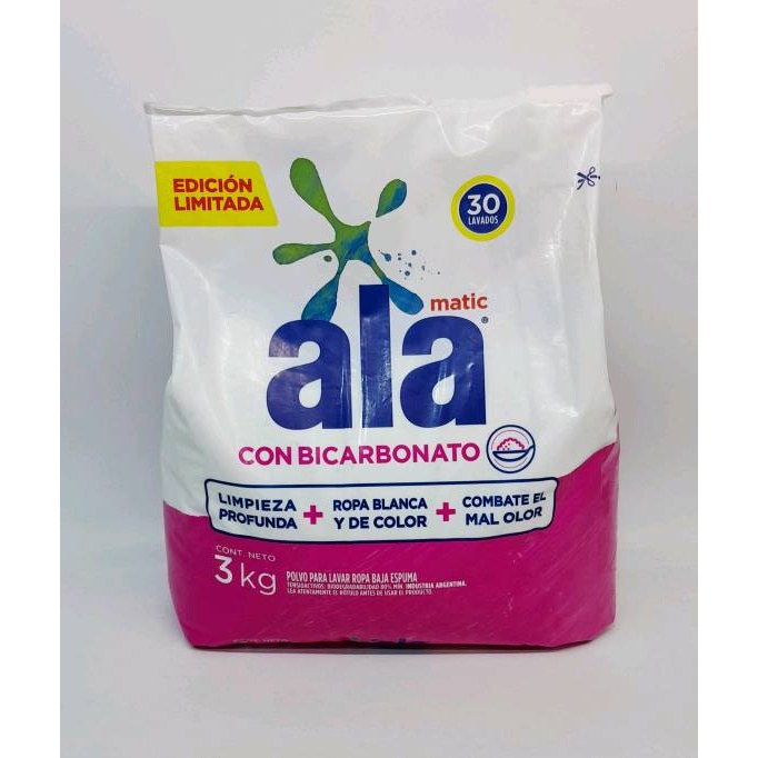 ALA J.POLVO MATIC C/BICARBONATO X 3 KG. (7)