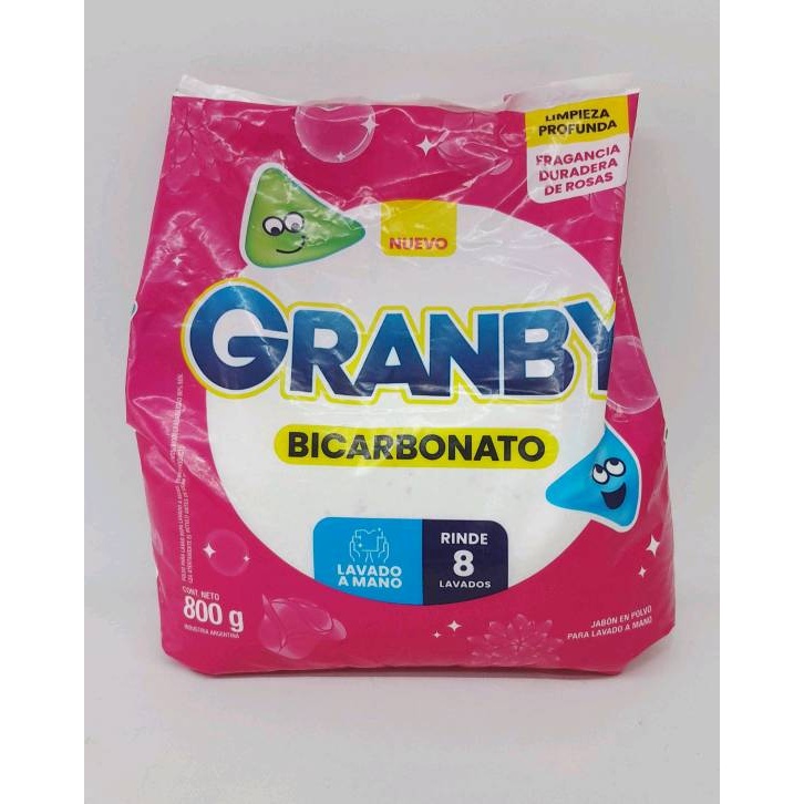 GRANBY J.POLVO REGULAR ROSAS C/BICARBONATO X 800 G.