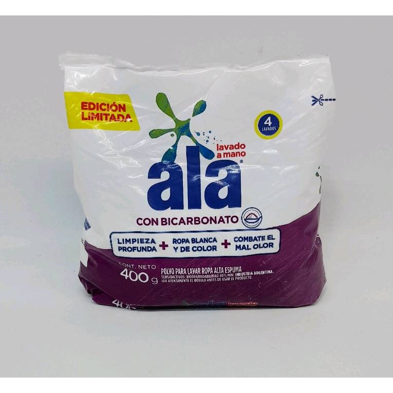 ALA J.POLVO REG.C/BICARBONATO X 400 G. (24) 