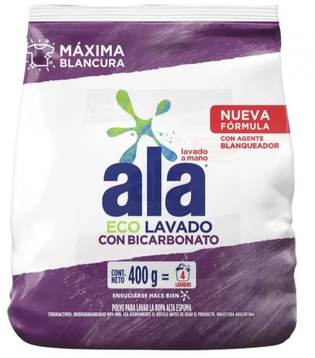 ALA J.POLVO REG.C/BICARBONATO X 400 G. (24) 