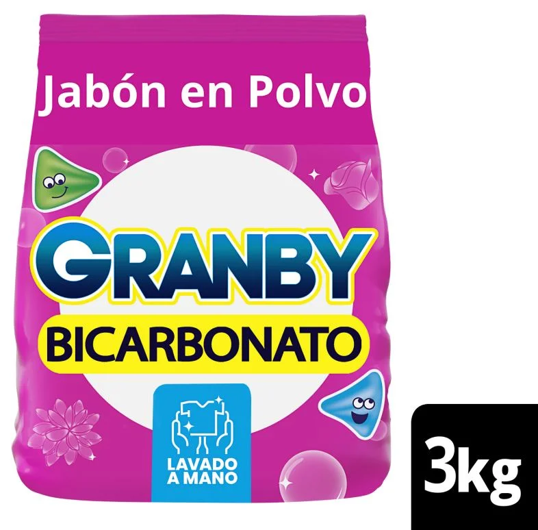 GRANBY J.POLVO REGULAR ROSAS C/BICARBONATO X 3 KG. (7) 