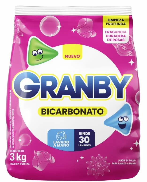 GRANBY J.POLVO REGULAR ROSAS C/BICARBONATO X 3 KG. (7) 