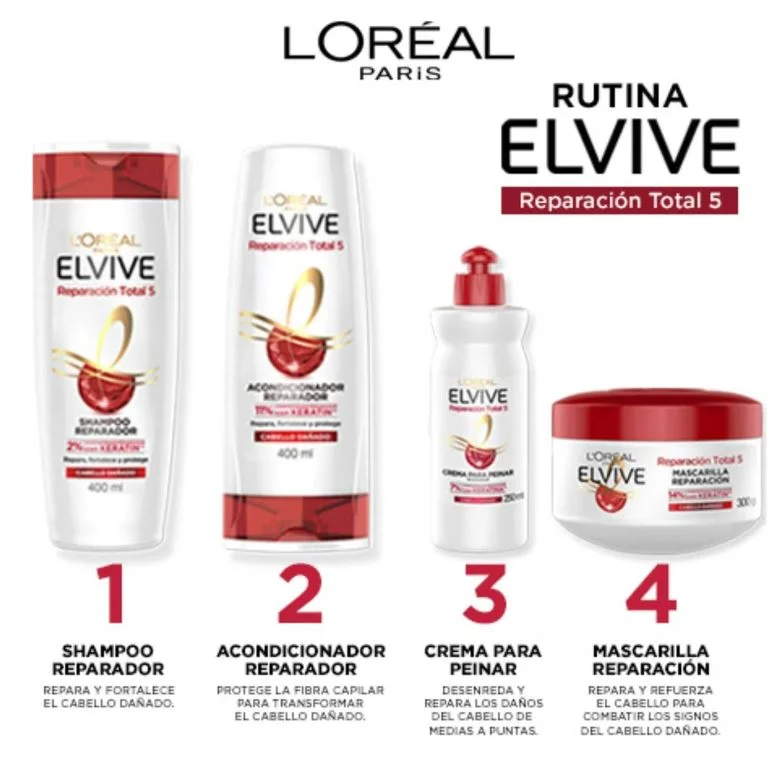 ELVIVE SH.R.TOTAL 5 X 400 ML (12)