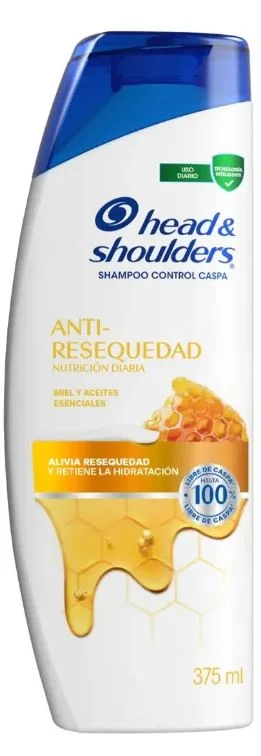 HEADSHOUL SH.ANTI RESEQUEDAD X 375 ML (12) 