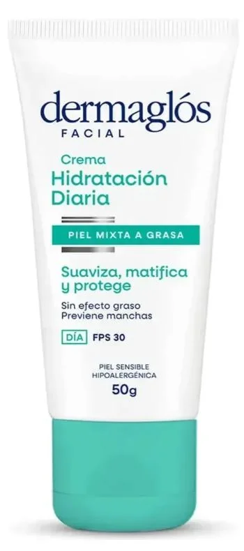 DERMAGLOS CR.FACIAL HIDRAT.DIA P.MIXTA FPS 30 X 50 G.
