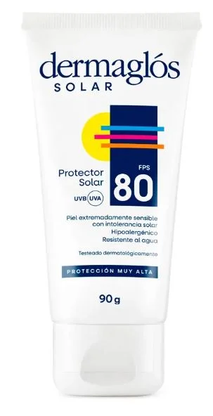 DERMAGLOS PROT.SOLAR CR.FPS-80 X 90 ML CAJA (12)