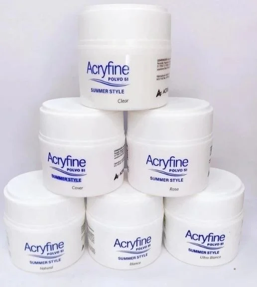 ACRYFINE POLVO 51 X 30 G. COVER/CLEAR/ROSA/BLANCO/ULTRA BLANCO/NATURAL