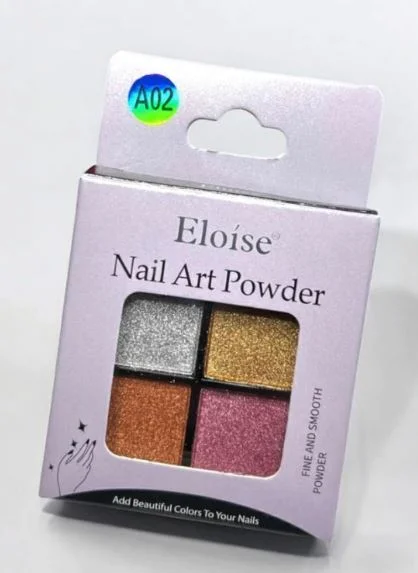 ELOISE POLVO EFECTO ESPEJO SOLIDO X 4 COLORES (A01)(A03)