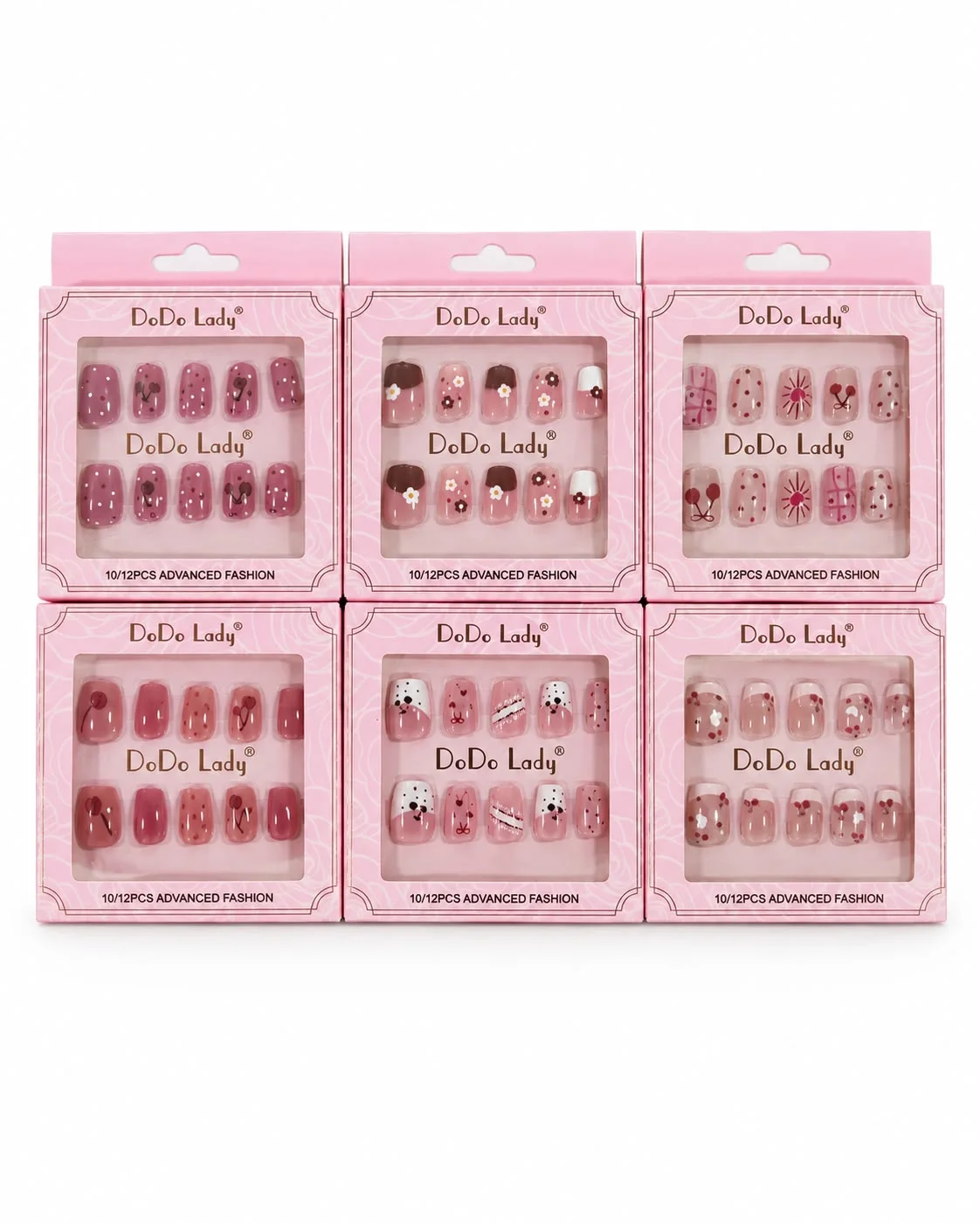 LK DODO LADY UÑAS POSTIZAS EN CAJA CUADRADAS (24351)