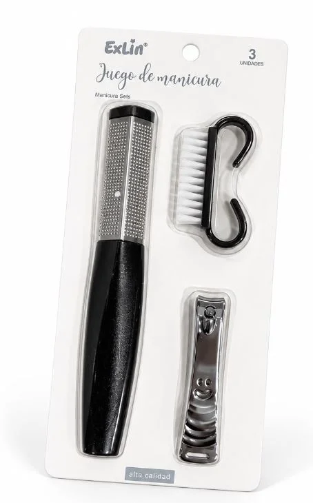 HM EXLIN KIT MANICURA X 3 PCS (150258)