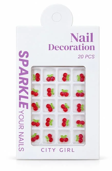 CITY DECO UÑAS CEREZA (GO-25049)