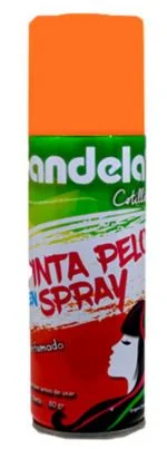 CANDELA PINTA PELO EN SPRAY NARANJA X 80 GR  (24)