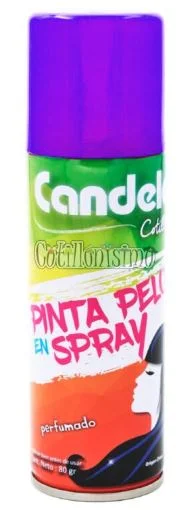 CANDELA PINTA PELO EN SPRAY VIOLETA X 80 GR  (24)