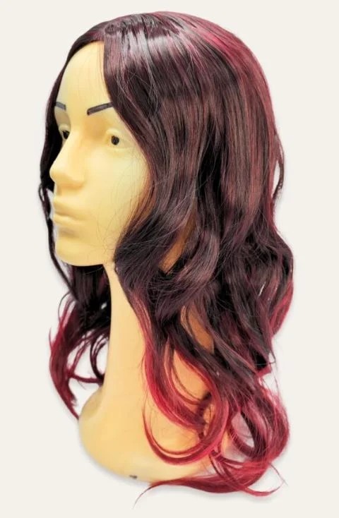 CITY GIRL PELUCA ROJA MEDIA C/ONDAS ( BS-65H )