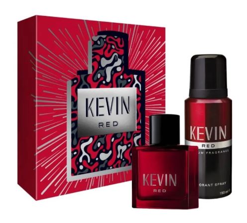 KEVIN RED ESTUCHE EDT X 60 + DEO X 150 ML (1)