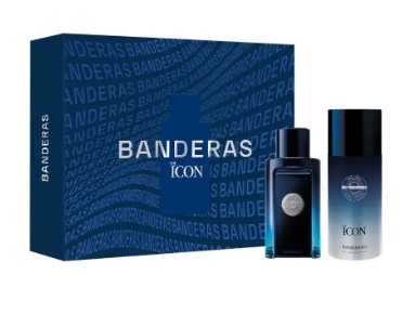 A.BANDERAS THE ICON MEN EAU X 100 ML + DEO - ESTUCHE -
