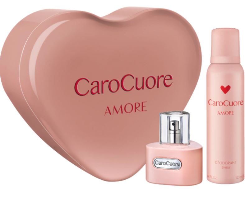 CARO CUORE AMORE EDT X 60 ML + DEO X 123 ML (3) - LATA -