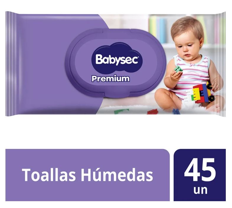 BABYSEC T.HUMEDA PREMIUM C/TAPA X 45 U.(10)