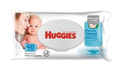 HUGGIES T.HUMEDA PURO&NATURAL X 48 U. (24)